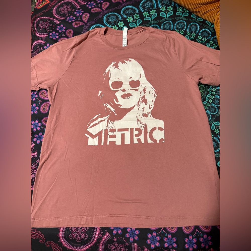 Metric band merch Mauve Graphic Tee